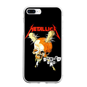 Чехол для iPhone 7Plus/8 Plus матовый с принтом Metallica в Курске, Силикон | Область печати: задняя сторона чехла, без боковых панелей | american | band | cliff burton | dave mustaine | hard | james hatfield | jason newsted | kirk hammett | lars ulrich | metal | metallica | robert trujillo | rock | ron mcgowney | thrash | американская | джеймс хэтфилд | ларс ул | метал группа | трэш метал 