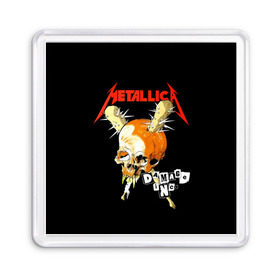 Магнит 55*55 с принтом Metallica в Курске, Пластик | Размер: 65*65 мм; Размер печати: 55*55 мм | american | band | cliff burton | dave mustaine | hard | james hatfield | jason newsted | kirk hammett | lars ulrich | metal | metallica | robert trujillo | rock | ron mcgowney | thrash | американская | джеймс хэтфилд | ларс ул | метал группа | трэш метал 