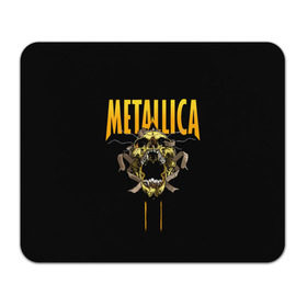 Коврик прямоугольный с принтом Metallica в Курске, натуральный каучук | размер 230 х 185 мм; запечатка лицевой стороны | Тематика изображения на принте: 