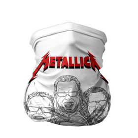 Бандана-труба 3D с принтом Metallica в Курске, 100% полиэстер, ткань с особыми свойствами — Activecool | плотность 150‒180 г/м2; хорошо тянется, но сохраняет форму | 