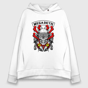 Женское худи Oversize хлопок с принтом Megadeth в Курске, френч-терри — 70% хлопок, 30% полиэстер. Мягкий теплый начес внутри —100% хлопок | боковые карманы, эластичные манжеты и нижняя кромка, капюшон на магнитной кнопке | megadet | megadeth | группа | дирк вербурен | дэвид эллефсон | дэйв мастейн | кико лоурейро | мегадет | мегадетх | метал | рок | трэш | трэшметал | тяжелый | хард | хардрок | хеви | хевиметал