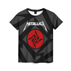 Женская футболка 3D с принтом Metallica в Курске, 100% полиэфир ( синтетическое хлопкоподобное полотно) | прямой крой, круглый вырез горловины, длина до линии бедер | american | band | cliff burton | dave mustaine | hard | james hatfield | jason newsted | kirk hammett | lars ulrich | metal | metallica | robert trujillo | rock | ron mcgowney | thrash | американская | джеймс хэтфилд | ларс ул | метал группа | трэш метал 
