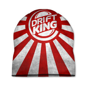 Шапка 3D с принтом Drift King в Курске, 100% полиэстер | универсальный размер, печать по всей поверхности изделия | car | drift | japan | jdm | race | street | авто | автомобиль | гонки | дрифт | король | машина | флаг | япония