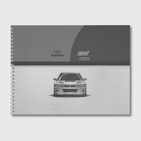 Альбом для рисования с принтом Subaru в Курске, 100% бумага
 | матовая бумага, плотность 200 мг. | car | impreza | jdm | race | sti | subaru | wrx | авто | гонки | импреза | машина | субару