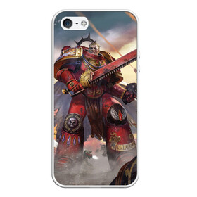 Чехол для iPhone 5/5S матовый с принтом Warhammer 40000 в Курске, Силикон | Область печати: задняя сторона чехла, без боковых панелей | crusade | eternal | броня | воины | воители | доспехи | игры | фантастика | фэнтези