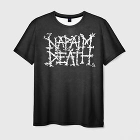 Мужская футболка 3D с принтом Napalm death в Курске, 100% полиэфир | прямой крой, круглый вырез горловины, длина до линии бедер | 