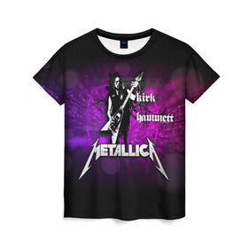 Женская футболка 3D с принтом Metallica в Курске, 100% полиэфир ( синтетическое хлопкоподобное полотно) | прямой крой, круглый вырез горловины, длина до линии бедер | cliff burton | dave mustaine | hard | james hatfield | jason newsted | kirk hammett | lars ulrich | metal | metallica | robert trujillo | rock | ron mcgowney | thrash | джеймс хэтфилд | кирк хэмметт | клифф бёртон | ларс ульрих | метал группа | роберт | т