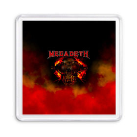 Магнит 55*55 с принтом Megadeth в Курске, Пластик | Размер: 65*65 мм; Размер печати: 55*55 мм | Тематика изображения на принте: megadet | megadeth | группа | дирк вербурен | дэвид эллефсон | дэйв мастейн | кико лоурейро | мегадет | мегадетх | метал | рок | трэш | трэшметал | тяжелый | хард | хардрок | хеви | хевиметал