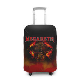 Чехол для чемодана 3D с принтом Megadeth в Курске, 86% полиэфир, 14% спандекс | двустороннее нанесение принта, прорези для ручек и колес | megadet | megadeth | группа | дирк вербурен | дэвид эллефсон | дэйв мастейн | кико лоурейро | мегадет | мегадетх | метал | рок | трэш | трэшметал | тяжелый | хард | хардрок | хеви | хевиметал