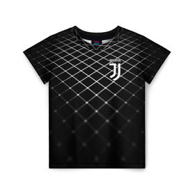 Детская футболка 3D с принтом Juventus 2018 Line в Курске, 100% гипоаллергенный полиэфир | прямой крой, круглый вырез горловины, длина до линии бедер, чуть спущенное плечо, ткань немного тянется | Тематика изображения на принте: fc | juventus | спорт | спортивные | фк | футбол | футбольный клуб | ювентус