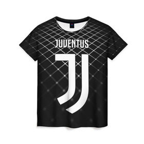 Женская футболка 3D с принтом Juventus 2018 Line в Курске, 100% полиэфир ( синтетическое хлопкоподобное полотно) | прямой крой, круглый вырез горловины, длина до линии бедер | fc | juventus | спорт | спортивные | фк | футбол | ювентус