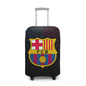 Чехол для чемодана 3D с принтом FC Barca 2018 Line в Курске, 86% полиэфир, 14% спандекс | двустороннее нанесение принта, прорези для ручек и колес | fc | fc barcelona | fcb | барселона | спорт | спортивные | фк | футбол | футбольный клуб