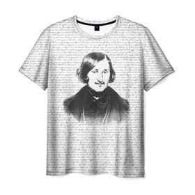 Мужская футболка 3D с принтом Гоголь в Курске, 100% полиэфир | прямой крой, круглый вырез горловины, длина до линии бедер | бульба | вий | гоголь | мертвые души | миргород | нос | писатель | поэт | ревизор | тарас