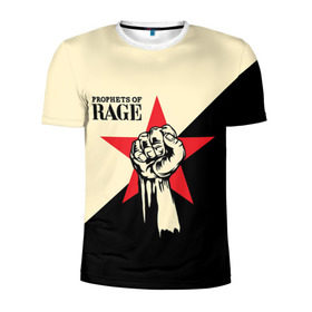 Мужская футболка 3D спортивная с принтом Prophets of rage (пророки ярости) в Курске, 100% полиэстер с улучшенными характеристиками | приталенный силуэт, круглая горловина, широкие плечи, сужается к линии бедра | 
