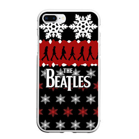 Чехол для iPhone 7Plus/8 Plus матовый с принтом Праздничный The Beatles в Курске, Силикон | Область печати: задняя сторона чехла, без боковых панелей | beatles | the beatles | бител | битлз | битлс | битлы | группа | джон леннон | джордж харрисон | жуки | знак | красный | ливерпульская четвёрка | мерсибит | надпись | новогодний | новый год | пол маккартни | поп