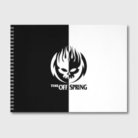 Альбом для рисования с принтом The Offspring в Курске, 100% бумага
 | матовая бумага, плотность 200 мг. | the offspring | офспринг | оффспринг | рок