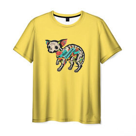 Мужская футболка 3D с принтом Внутри чихуахуа в Курске, 100% полиэфир | прямой крой, круглый вырез горловины, длина до линии бедер | домашние животные | пес | песик | собака | собачка | чихуахуа