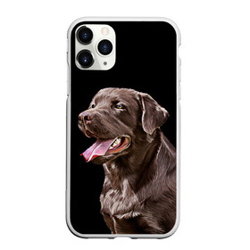 Чехол для iPhone 11 Pro Max матовый с принтом Лабрадор_арт_2 в Курске, Силикон |  | домашние животные | лабрадор | пес | песик | ретривер | собака | собачка