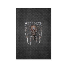 Обложка для паспорта матовая кожа с принтом Megadeth в Курске, натуральная матовая кожа | размер 19,3 х 13,7 см; прозрачные пластиковые крепления | Тематика изображения на принте: megadet | megadeth | группа | дирк вербурен | дэвид эллефсон | дэйв мастейн | кико лоурейро | мегадет | мегадетх | метал | рок | трэш | трэшметал | тяжелый | хард | хардрок | хеви | хевиметал