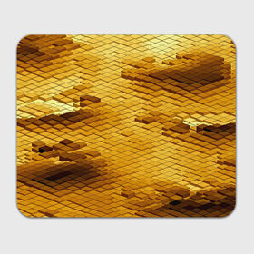 Коврик прямоугольный с принтом gold bricks в Курске, натуральный каучук | размер 230 х 185 мм; запечатка лицевой стороны | Тематика изображения на принте: geometry | геометрия | грань | кубик | кубики | мозаика | ребро | текстура | тени