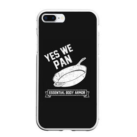 Чехол для iPhone 7Plus/8 Plus матовый с принтом Yes We Pan в Курске, Силикон | Область печати: задняя сторона чехла, без боковых панелей | pan | protection