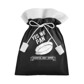 Подарочный 3D мешок с принтом Yes We Pan в Курске, 100% полиэстер | Размер: 29*39 см | Тематика изображения на принте: pan | protection