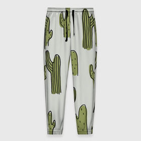 Мужские брюки 3D с принтом Кактус в Курске, 100% полиэстер | манжеты по низу, эластичный пояс регулируется шнурком, по бокам два кармана без застежек, внутренняя часть кармана из мелкой сетки | Тематика изображения на принте: cactus | кактус