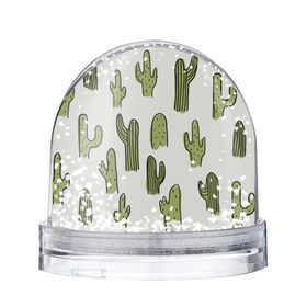 Снежный шар с принтом Кактус в Курске, Пластик | Изображение внутри шара печатается на глянцевой фотобумаге с двух сторон | cactus | кактус