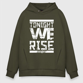 Мужское худи Oversize хлопок с принтом Tonight we rise в Курске, френч-терри — 70% хлопок, 30% полиэстер. Мягкий теплый начес внутри —100% хлопок | боковые карманы, эластичные манжеты и нижняя кромка, капюшон на магнитной кнопке | Тематика изображения на принте: skilet | skillet | альтернативный | гранж | группа | джен леджер | джон купер | индастриал | кори купер | метал | ню | пост | рок | сегодня вечером мы поднимемся | сет моррисон | симфоник | скилет | хард