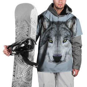 Накидка на куртку 3D с принтом Волк в Курске, 100% полиэстер |  | 