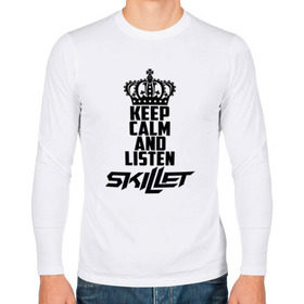 Мужской лонгслив хлопок с принтом Keep calm and listen Skillet в Курске, 100% хлопок |  | skilet | skillet | альтернативный | гранж | группа | джен леджер | джон купер | индастриал | кори купер | метал | ню | пост | рок | сет моррисон | симфоник | скилет | хард | христианский