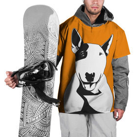 Накидка на куртку 3D с принтом Солнечнй бультерьер в Курске, 100% полиэстер |  | Тематика изображения на принте: бультерьер | домашние животные | пес | песик | собака | собачка