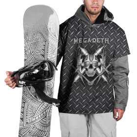 Накидка на куртку 3D с принтом Megadeth в Курске, 100% полиэстер |  | Тематика изображения на принте: 