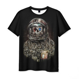 Мужская футболка 3D с принтом NASA DEATH в Курске, 100% полиэфир | прямой крой, круглый вырез горловины, длина до линии бедер | bones | nasa | skull | картинка | кости | металл | модные | музыка | пафосные | прикольные | рисунок | рок | скелет | тело | череп | черепа | яркие