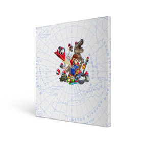 Холст квадратный с принтом Марио в Курске, 100% ПВХ |  | Тематика изображения на принте: mario | nintendo | игра | луиджи | марио | нинтендо