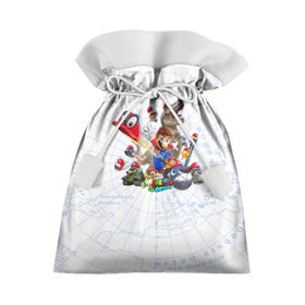 Подарочный 3D мешок с принтом Марио в Курске, 100% полиэстер | Размер: 29*39 см | Тематика изображения на принте: mario | nintendo | игра | луиджи | марио | нинтендо