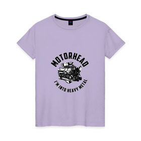 Женская футболка хлопок с принтом Motrhead в Курске, 100% хлопок | прямой крой, круглый вырез горловины, длина до линии бедер, слегка спущенное плечо | 
