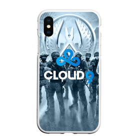 Чехол для iPhone XS Max матовый с принтом CLOUD 9 CS GO в Курске, Силикон | Область печати: задняя сторона чехла, без боковых панелей | cloud 9 | counter strike | cs go | esports | team | известные | киберспорт | мировые | спорт