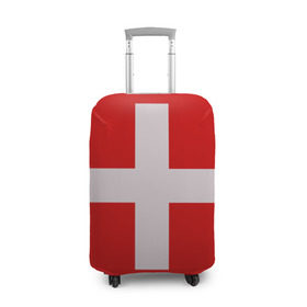 Чехол для чемодана 3D с принтом Швейцария в Курске, 86% полиэфир, 14% спандекс | двустороннее нанесение принта, прорези для ручек и колес | мир | страна | швейцария