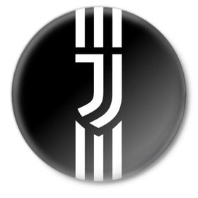 Значок с принтом Juventus 2018 Original в Курске,  металл | круглая форма, металлическая застежка в виде булавки | cr7 | fc juventus | football | juve | juventus | ronaldo | sport | роналдо | спорт | футбол | ювентус