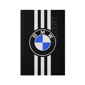 Обложка для паспорта матовая кожа с принтом BMW SPORTWEAR в Курске, натуральная матовая кожа | размер 19,3 х 13,7 см; прозрачные пластиковые крепления | bmw | автомобильные | бмв | машины