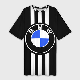 Платье-футболка 3D с принтом BMW SPORTWEAR в Курске,  |  | bmw | автомобильные | бмв | машины