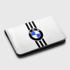 Картхолдер с принтом с принтом BMW SPORTWEAR в Курске, натуральная матовая кожа | размер 7,3 х 10 см; кардхолдер имеет 4 кармана для карт; | bmw | автомобильные | бмв | машины
