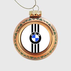 Стеклянный ёлочный шар с принтом BMW SPORTWEAR в Курске, Стекло | Диаметр: 80 мм | bmw | автомобильные | бмв | машины