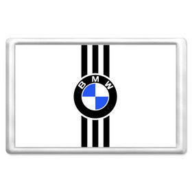 Магнит 45*70 с принтом BMW SPORTWEAR в Курске, Пластик | Размер: 78*52 мм; Размер печати: 70*45 | bmw | автомобильные | бмв | машины
