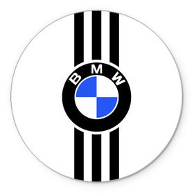 Коврик для мышки круглый с принтом BMW SPORTWEAR в Курске, резина и полиэстер | круглая форма, изображение наносится на всю лицевую часть | bmw | автомобильные | бмв | машины