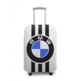 Чехол для чемодана 3D с принтом BMW SPORTWEAR в Курске, 86% полиэфир, 14% спандекс | двустороннее нанесение принта, прорези для ручек и колес | bmw | автомобильные | бмв | машины