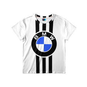 Детская футболка 3D с принтом BMW SPORTWEAR в Курске, 100% гипоаллергенный полиэфир | прямой крой, круглый вырез горловины, длина до линии бедер, чуть спущенное плечо, ткань немного тянется | bmw | автомобильные | бмв | машины