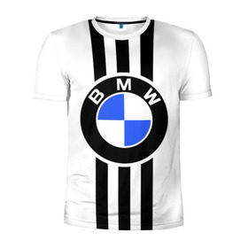 Мужская футболка 3D спортивная с принтом BMW SPORTWEAR в Курске, 100% полиэстер с улучшенными характеристиками | приталенный силуэт, круглая горловина, широкие плечи, сужается к линии бедра | Тематика изображения на принте: bmw | автомобильные | бмв | машины