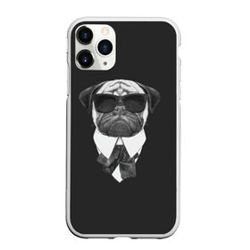 Чехол для iPhone 11 Pro матовый с принтом Мопс в черном в Курске, Силикон |  | Тематика изображения на принте: домашние животные | мопс | пес | песик | собака | собачка